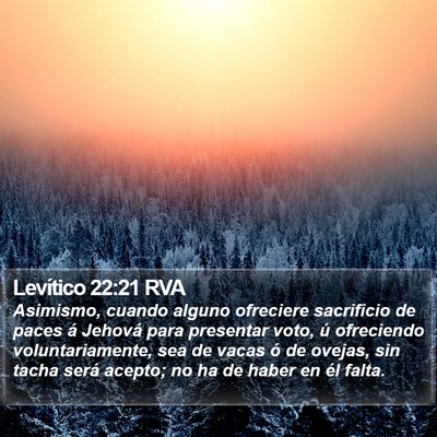 Levítico 22:21 RVA Bible Verse Image