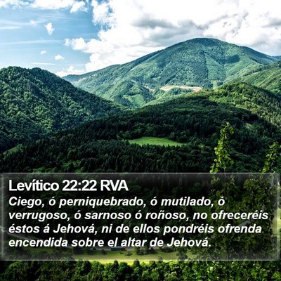 Levítico 22:22 RVA Bible Verse Image