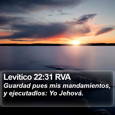 Levítico 22:31 RVA Bible Verse Image