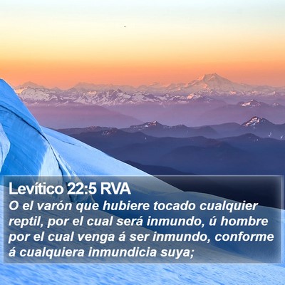 Levítico 22:5 RVA Bible Verse Image