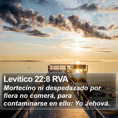 Levítico 22:8 RVA Bible Verse Image