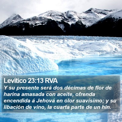 Levítico 23:13 RVA Bible Verse Image