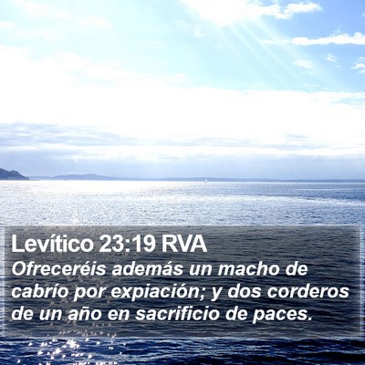 Levítico 23:19 RVA Bible Verse Image