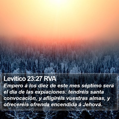 Levítico 23:27 RVA Bible Verse Image