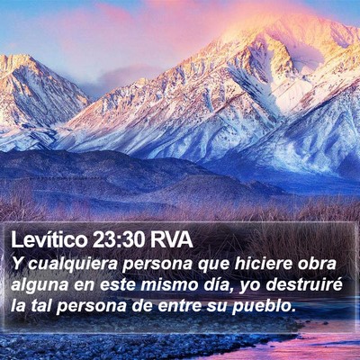 Levítico 23:30 RVA Bible Verse Image