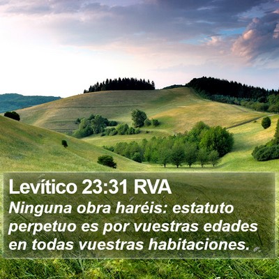 Levítico 23:31 RVA Bible Verse Image