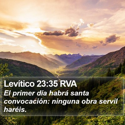 Levítico 23:35 RVA Bible Verse Image