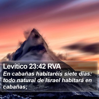 Levítico 23:42 RVA Bible Verse Image