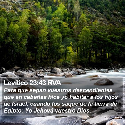 Levítico 23:43 RVA Bible Verse Image