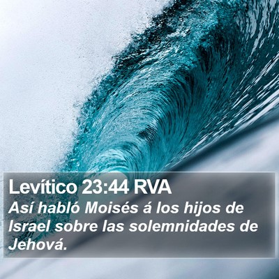Levítico 23:44 RVA Bible Verse Image