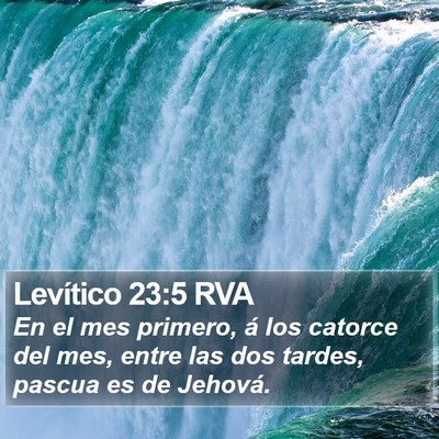 Levítico 23:5 RVA Bible Verse Image