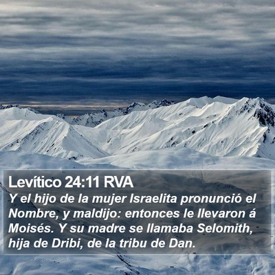 Levítico 24:11 RVA Bible Verse Image
