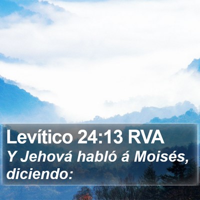 Levítico 24:13 RVA Bible Verse Image