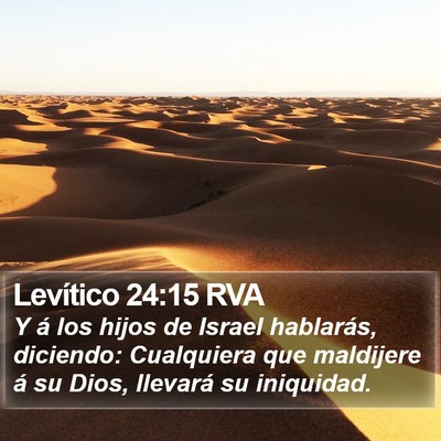 Levítico 24:15 RVA Bible Verse Image