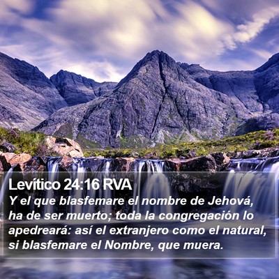 Levítico 24:16 RVA Bible Verse Image