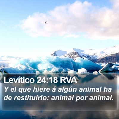 Levítico 24:18 RVA Bible Verse Image