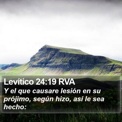 Levítico 24:19 RVA Bible Verse Image