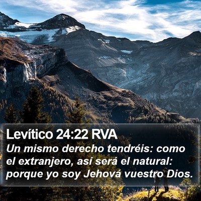 Levítico 24:22 RVA Bible Verse Image