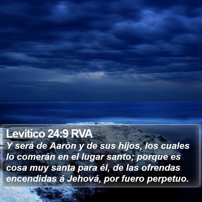 Levítico 24:9 RVA Bible Verse Image