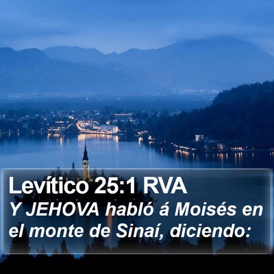 Levítico 25:1 RVA Bible Verse Image