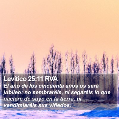 Levítico 25:11 RVA Bible Verse Image