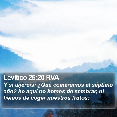 Levítico 25:20 RVA Bible Verse Image