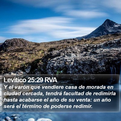 Levítico 25:29 RVA Bible Verse Image