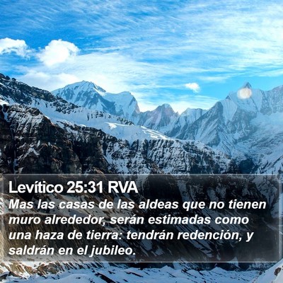 Levítico 25:31 RVA Bible Verse Image
