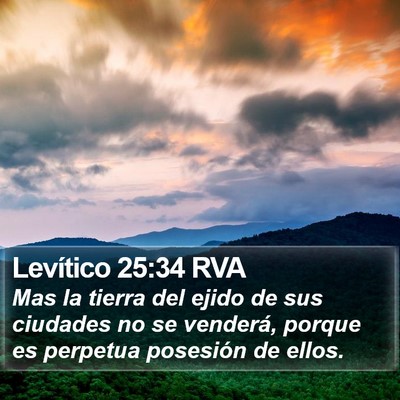 Levítico 25:34 RVA Bible Verse Image