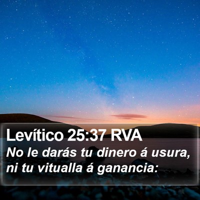 Levítico 25:37 RVA Bible Verse Image