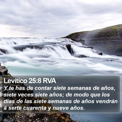 Levítico 25:8 RVA Bible Verse Image