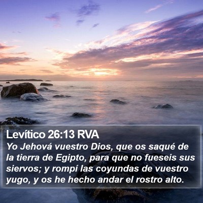 Levítico 26:13 RVA Bible Verse Image