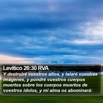 Levítico 26:30 RVA Bible Verse Image