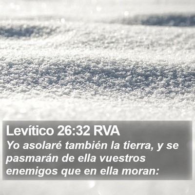 Levítico 26:32 RVA Bible Verse Image