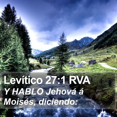 Levítico 27:1 RVA Bible Verse Image