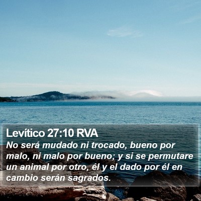 Levítico 27:10 RVA Bible Verse Image