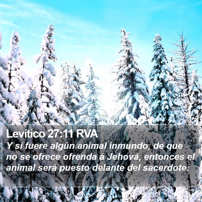 Levítico 27:11 RVA Bible Verse Image