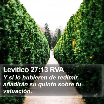 Levítico 27:13 RVA Bible Verse Image