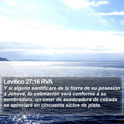 Levítico 27:16 RVA Bible Verse Image