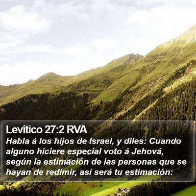 Levítico 27:2 RVA Bible Verse Image