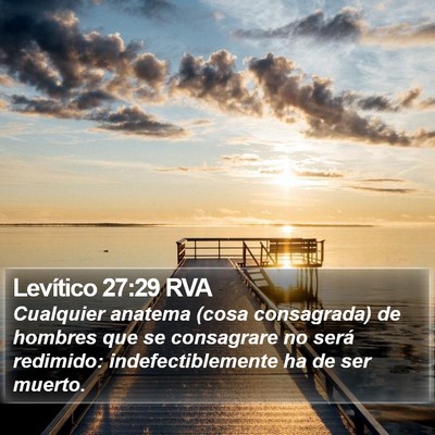 Levítico 27:29 RVA Bible Verse Image
