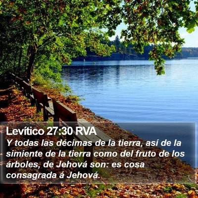 Levítico 27:30 RVA Bible Verse Image