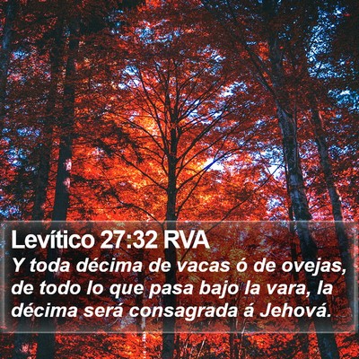 Levítico 27:32 RVA Bible Verse Image