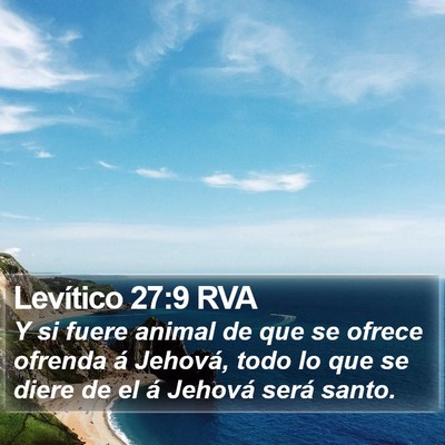 Levítico 27:9 RVA Bible Verse Image