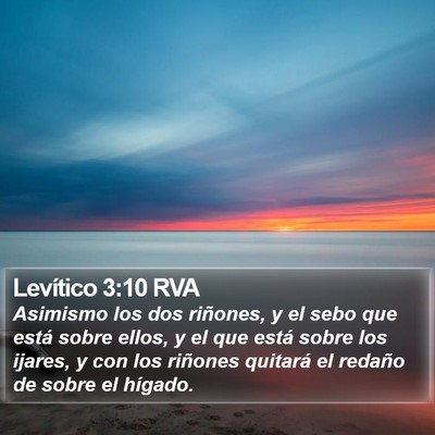 Levítico 3:10 RVA Bible Verse Image
