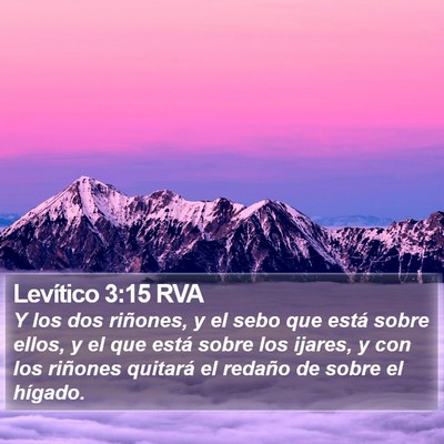 Levítico 3:15 RVA Bible Verse Image