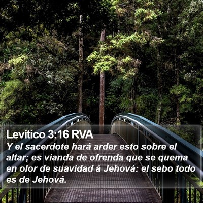 Levítico 3:16 RVA Bible Verse Image