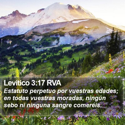 Levítico 3:17 RVA Bible Verse Image