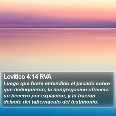 Levítico 4:14 RVA Bible Verse Image
