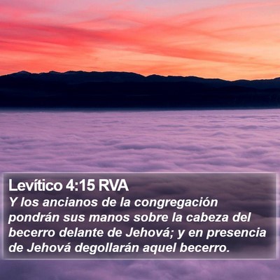 Levítico 4:15 RVA Bible Verse Image